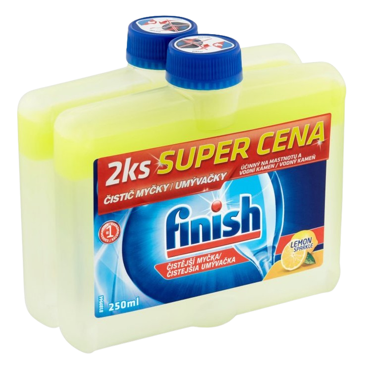 Finish Čistič umývačky riadu Lemon 2 x 250 ml