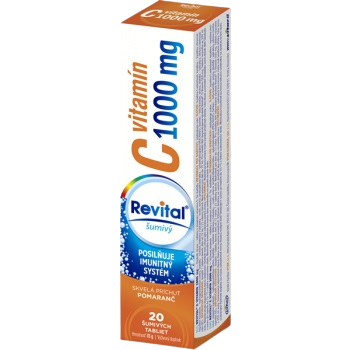 Revital Vitamín C 1000 mg s príchuťou pomaranč 20 šumivých tabliet