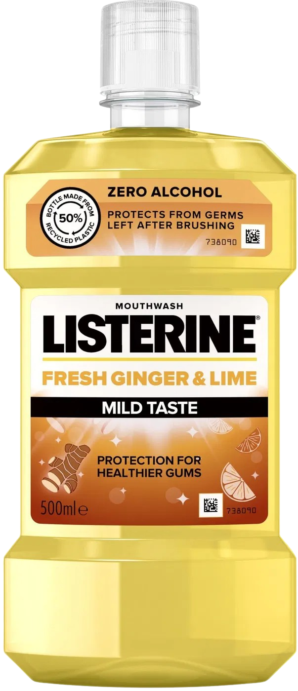 LISTERINE Fresh Ginger & Lime Zero Alcohol 500 ml