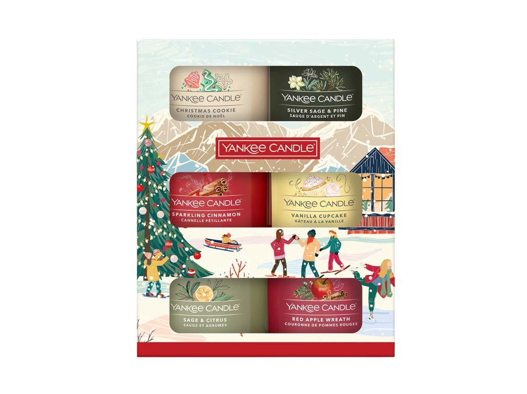 YANKEE CANDLE Dárková sada 6 skleněných votivních svíček 2025,