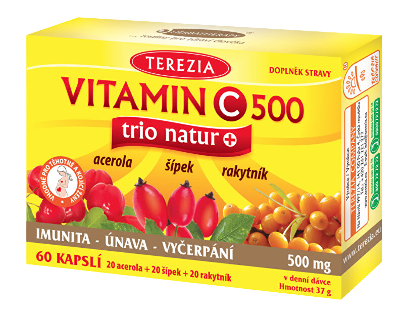 TEREZIA Company Vitamin C trio natur+ 60 kapsúl kúpite na Pilulka.sk