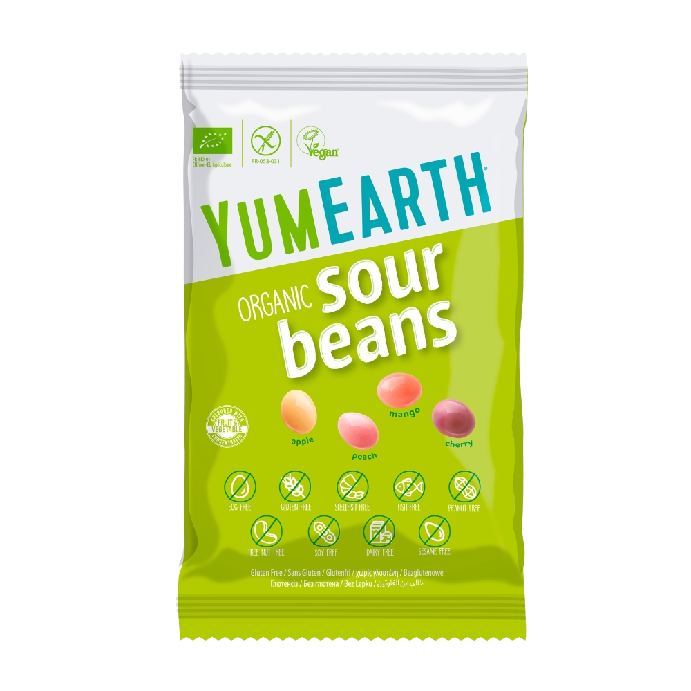 YumEarth BIO Kyselé želé bonbony mix příchutí 50 g koupíte na Pilulka.cz