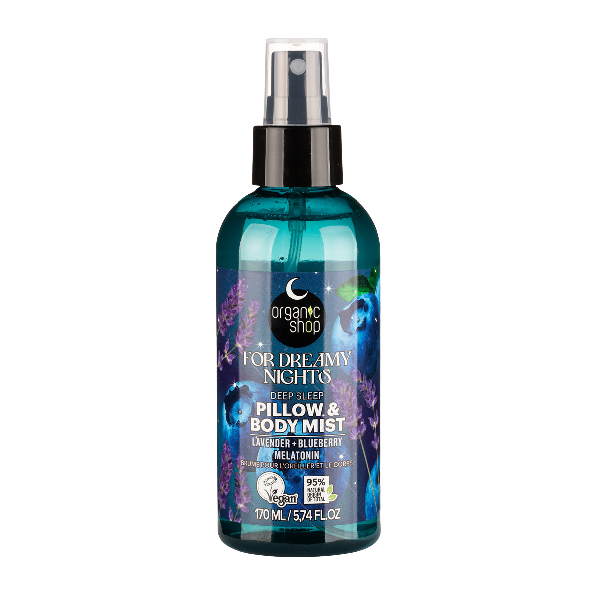 Organic Shop Sleeping Mlha na polštář a tělo For Dreamy Nights 170 ml koupíte na Pilulka.cz