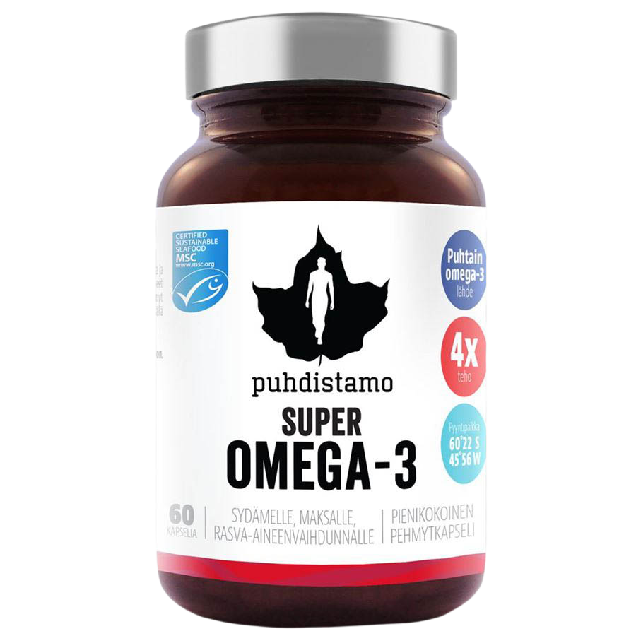 PUHDISTAMO Super omega 3 60 kapsúl