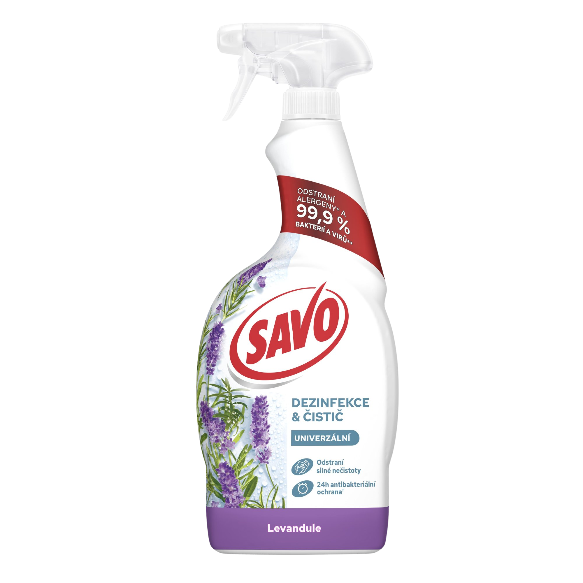 SAVO dezinfekčný a čistiaci sprej Levanduľa 700 ml