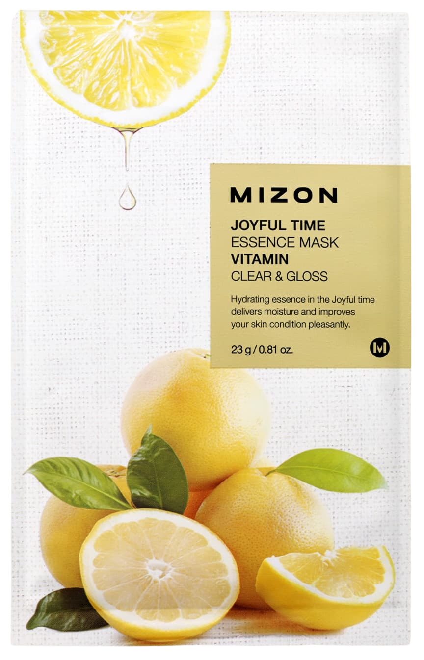 MIZON Joyful Time essence mask vitamin plátienková maska s čistiacim a osviežujúcim účinkom 23 g kúpite na Pilulka.sk