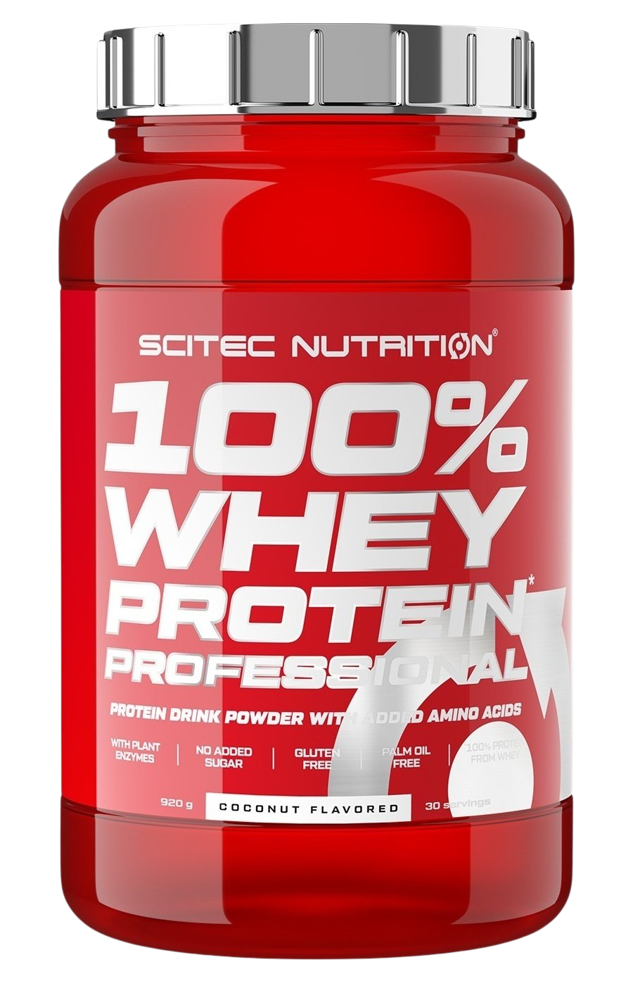 Scitec Nutrition 100% Whey Protein Professional srvátkový proteín s tráviacimi enzýmami príchuť Chocolate 920 g