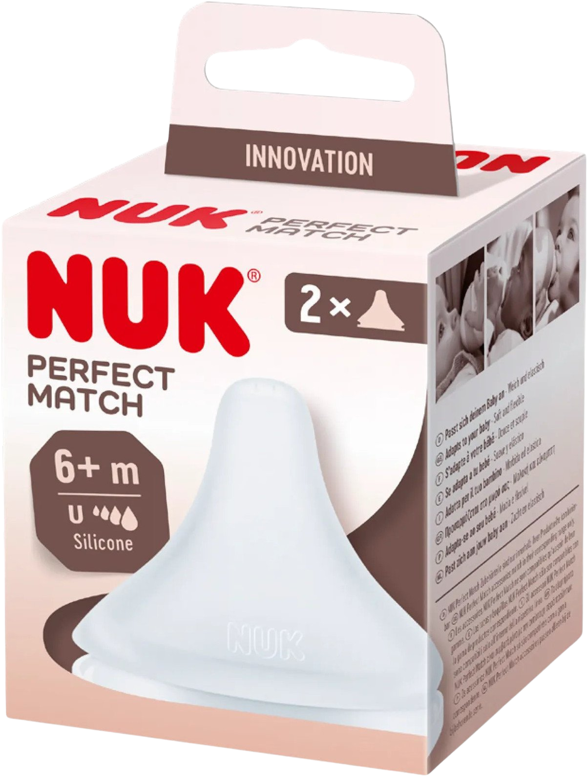 NUK Perfect Match Savička 6m+ vel. univerzální 2 ks koupíte na Pilulka.cz