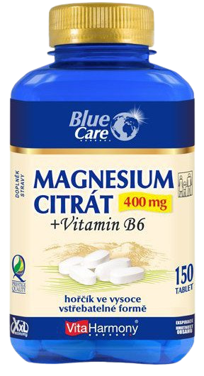 VITAHARMONY XXL Magnesium citrát 400 mg + Vitamín B6 150 tabliet