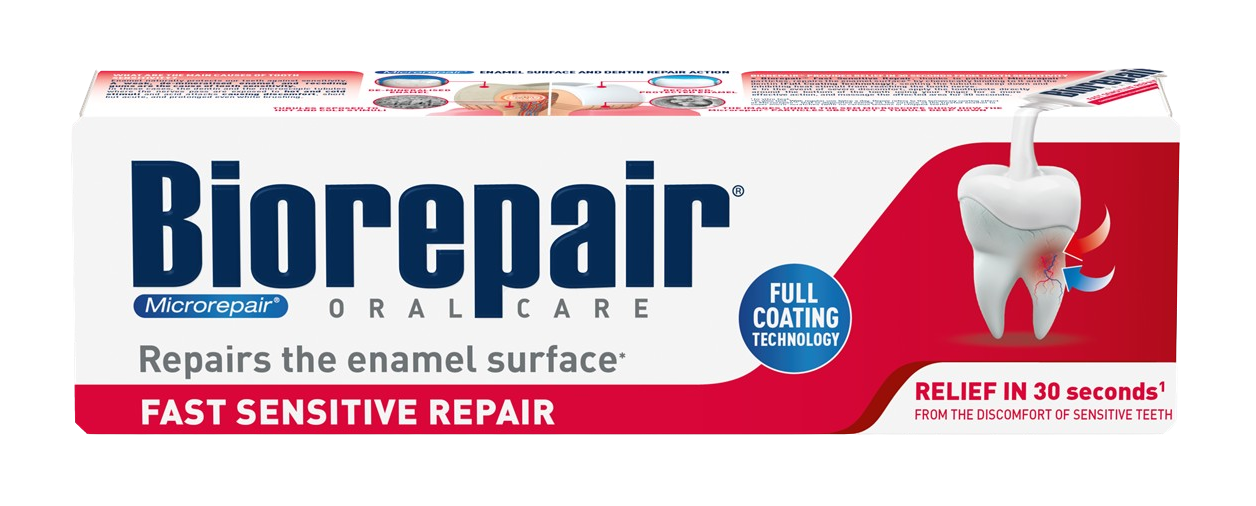 Biorepair Fast Sensitive Repair zubní pasta, 75 ml koupíte na Pilulka.cz