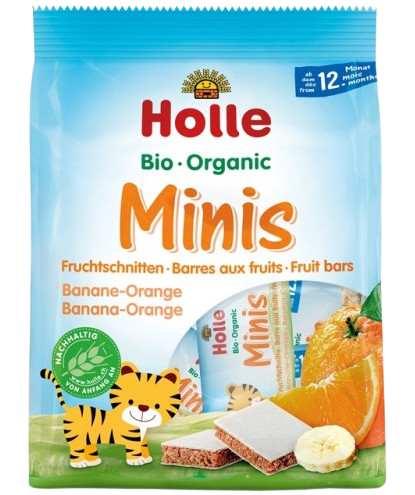 Holle Organické minis banánovo pomarančové 100 g