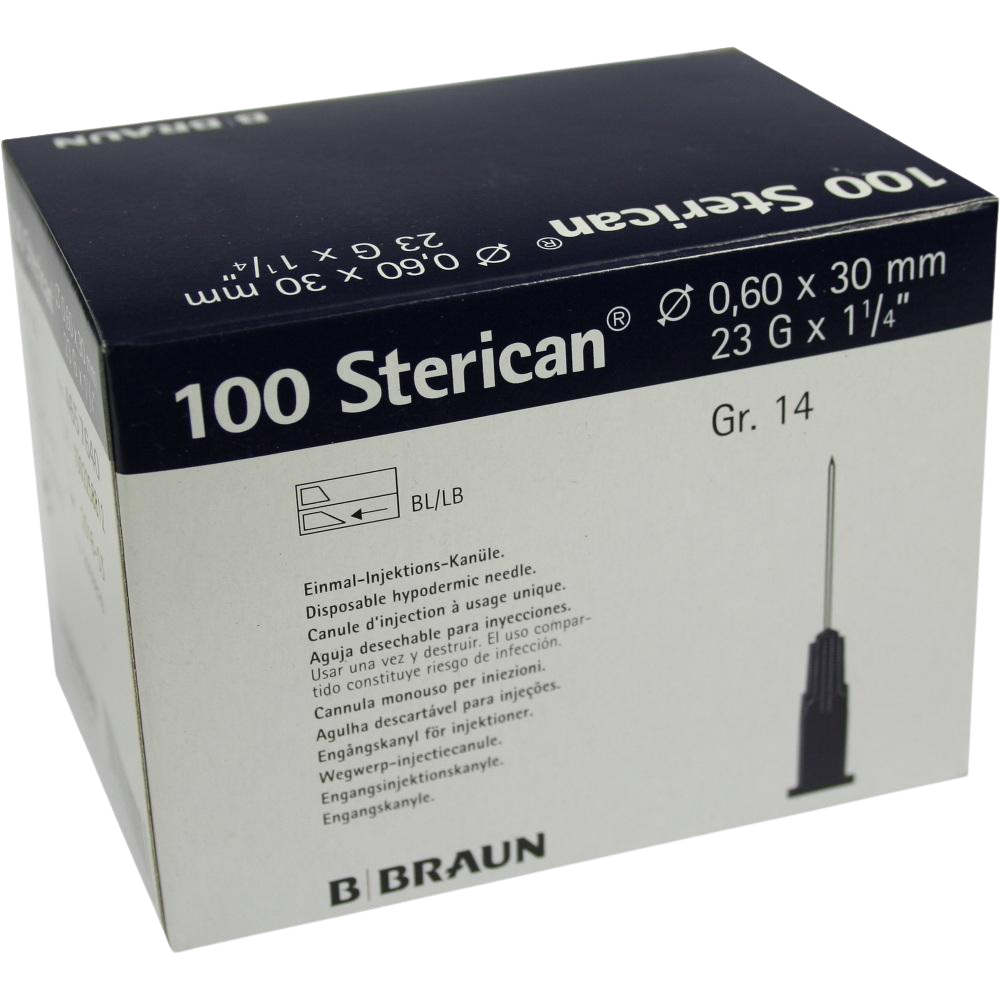 B.BRAUN BB Sterican injekčná ihla jednorázová modrá 0,6x30mm, ks 100 ks
