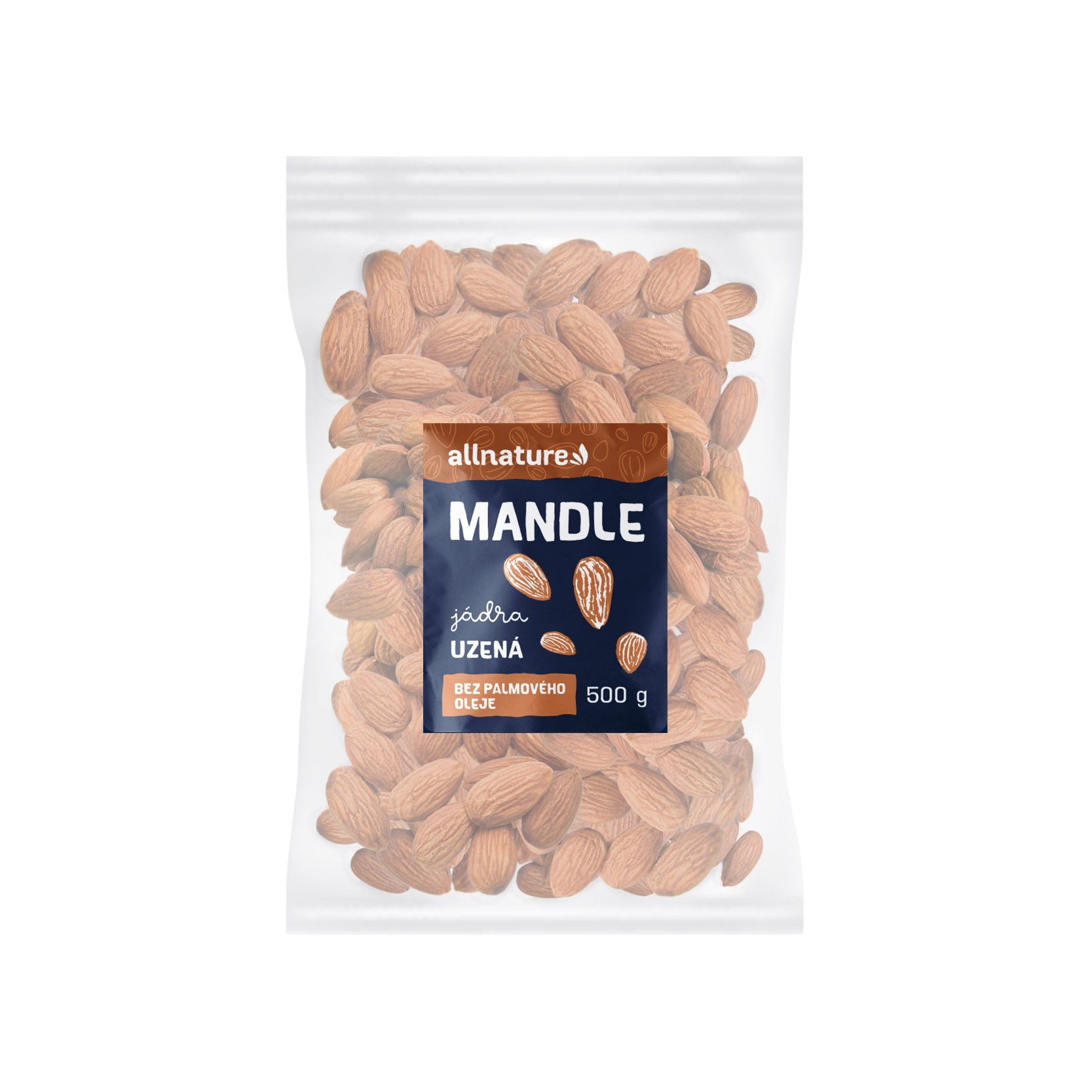 Allnature Mandle údené orechy údené 500 g kúpite na Pilulka.sk