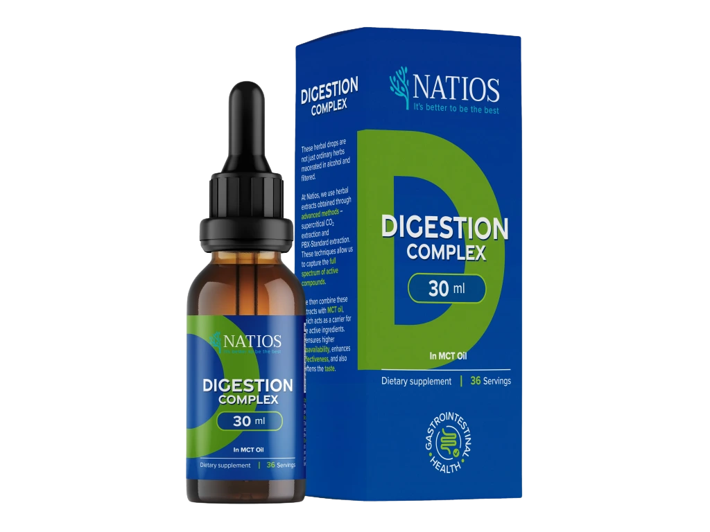 NATIOS Digestion Complex, Bylinné kapky v MCT oleji 30 ml