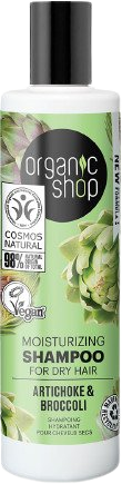 ORGANIC SHOP Hydratačný šampón na suché vlasy Artičok a brokolica 280 ml