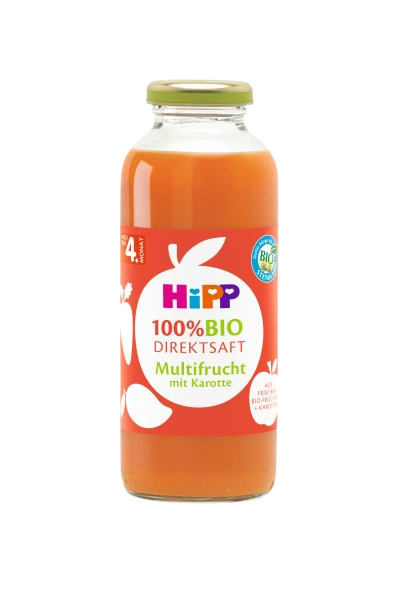 HIPP 100 % BIO ŠŤAVA Ovocná šťava s mrkvou 330 ml