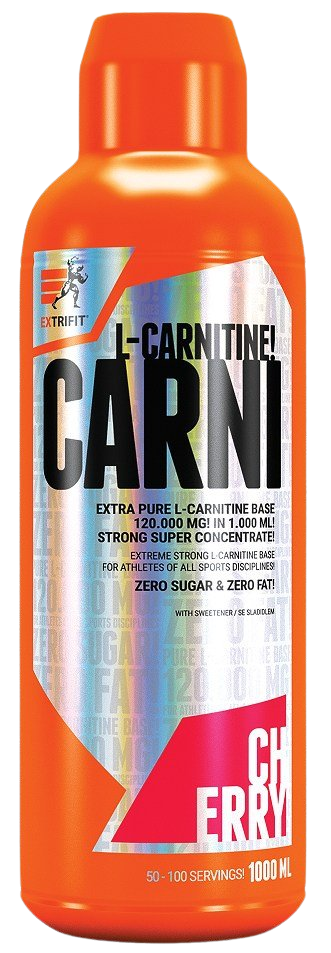 Extrifit Carni L-Carnitine 120 000 mg výživový doplnok pre športovcov príchuť Cherry 1000 ml
