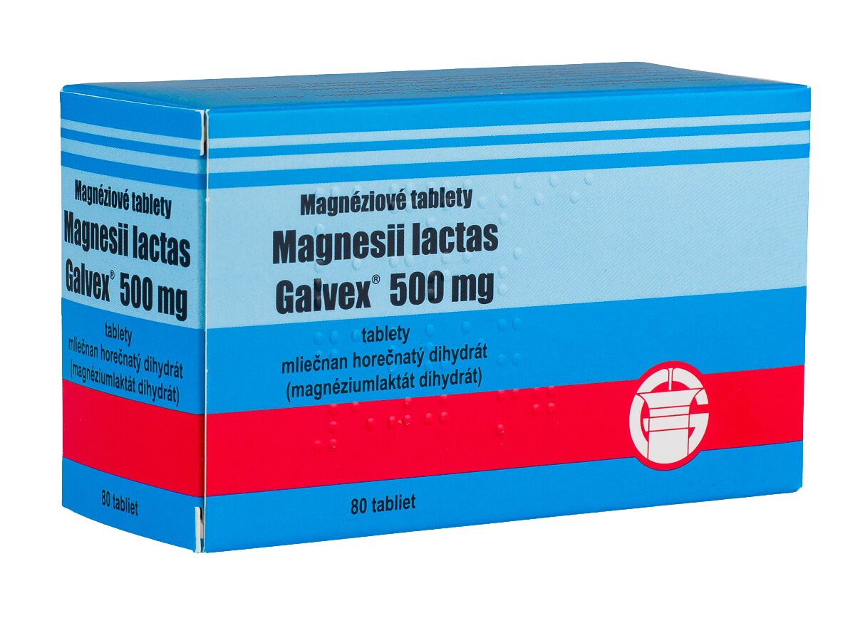 GALVEX Magneziové tablety 500 mg 80 tabliet kúpite na Pilulka.sk