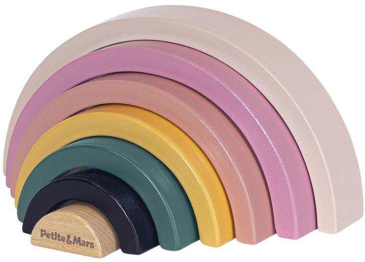 PETITE&MARS Hračka drevená skladacia - Stardust Wood of Mars