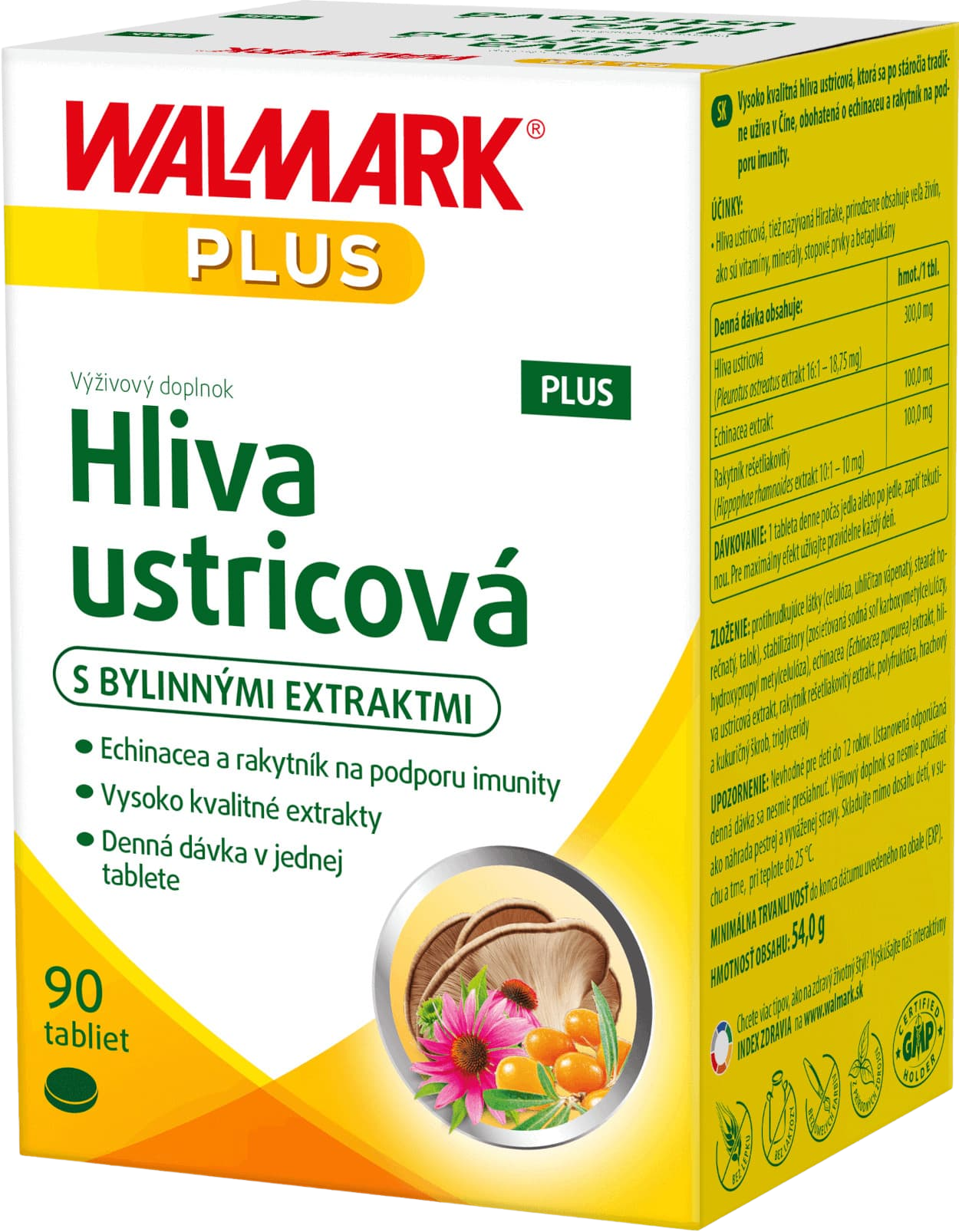 Walmark Hliva ustricová PLUS tablety na podporu imunitného systému 90 tbl