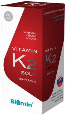 BIOMIN Vitamín K2 Solo 60 kapsúl kúpite na Pilulka.sk