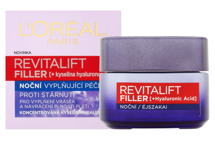 L'ORÉAL PARIS Revitalift Filler HA nočný krém 50 ml