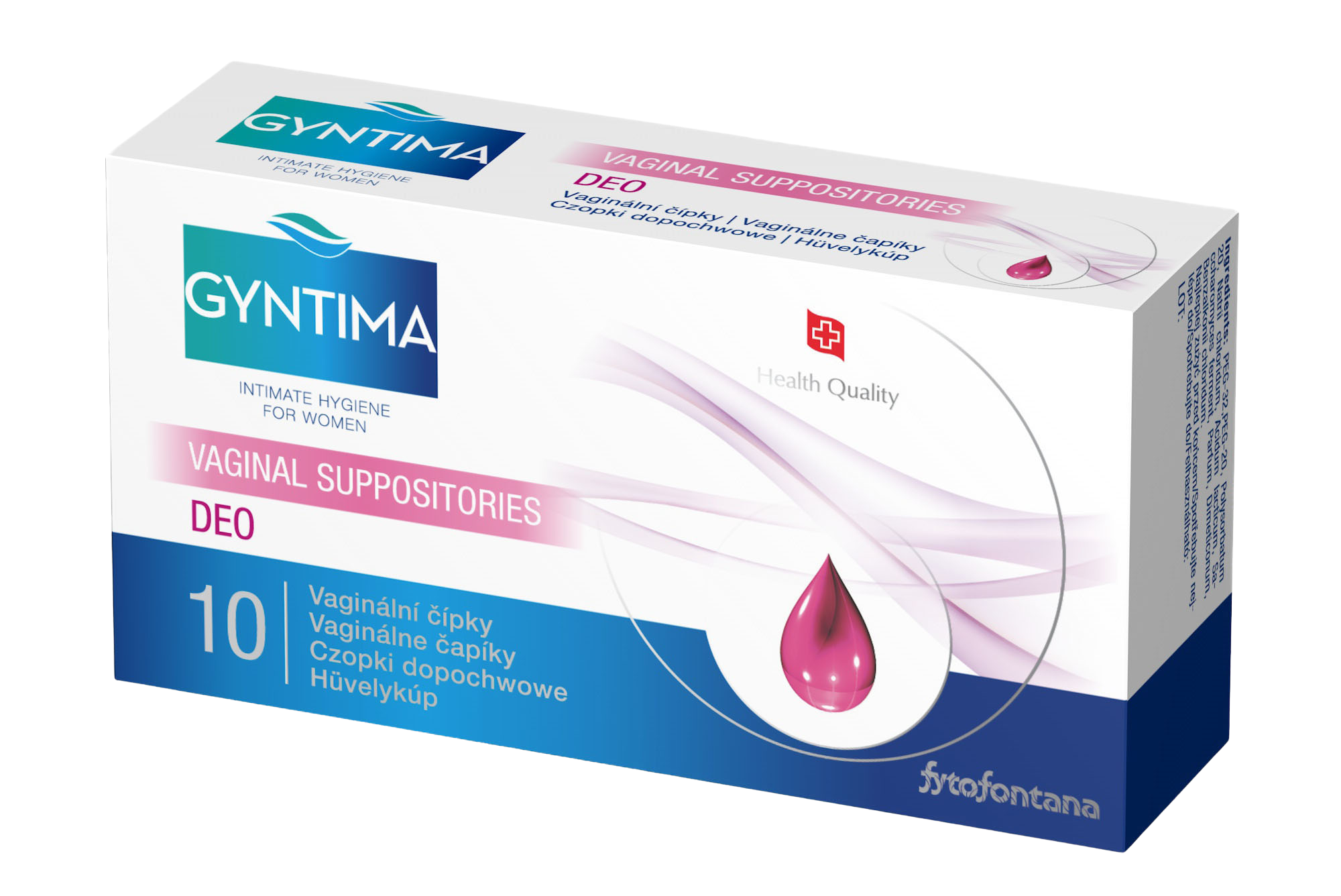 FYTOFONTANA Gyntima Vaginálne čapíky DEO 10 ks