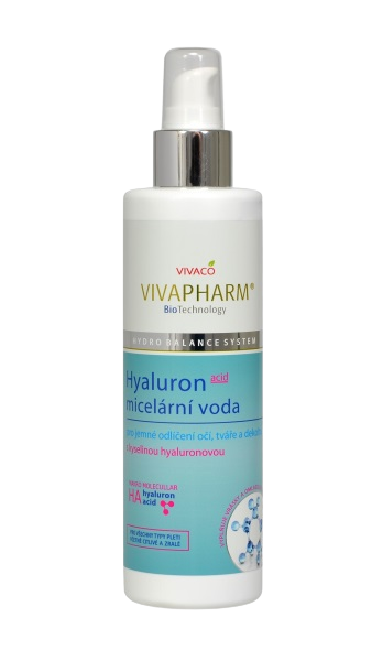 VIVAPHARM Micelárna voda s kyselinou hyalurónovou 200 ml