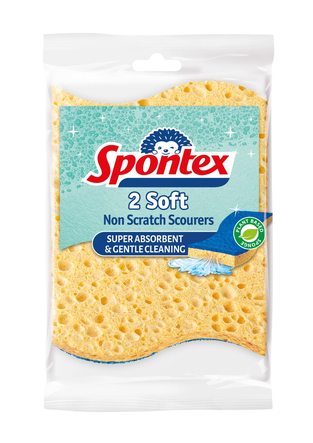 SPONTEX Soft houbička na nádobí 2 ks