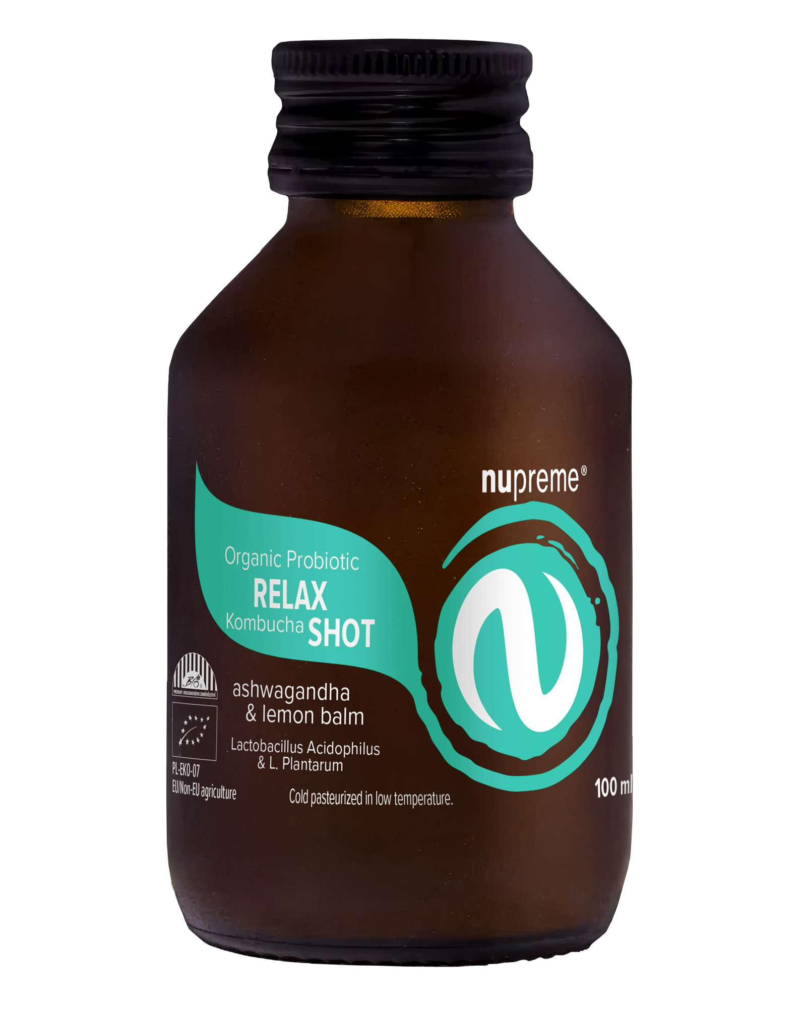 Nupreme Kombucha Relax Shot BIO 100 ml koupíte na Pilulka.cz