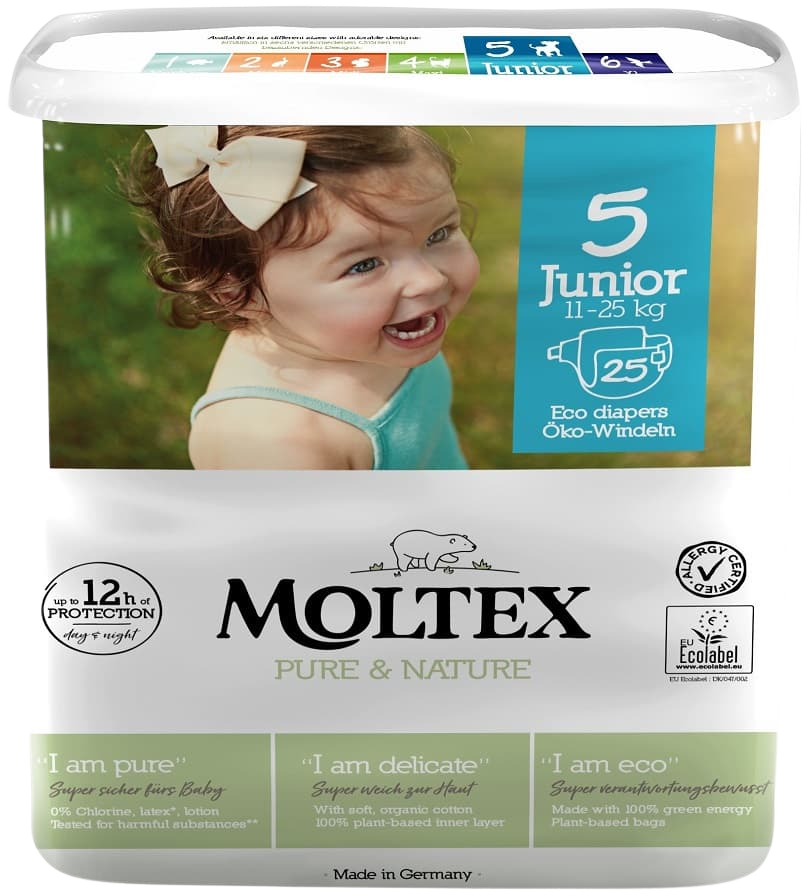 MOLTEX Pure & Nature Junior 11-16 kg 25 kusov
