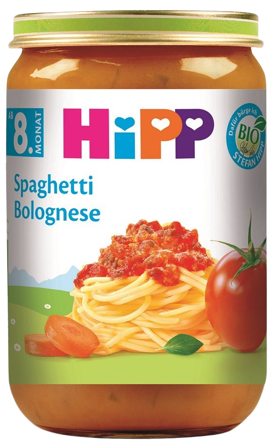 HIPP BIO Boloňské špagety, od 8. měsíce 220 g