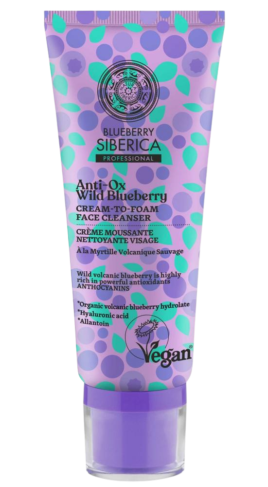 NATURA SIBERICA Blueberry Siberica Krémová pena na čistenie pleti 100 ml