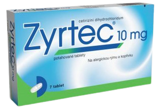 ZYRTEC 10 mg 7 tabliet kúpite na Pilulka.sk