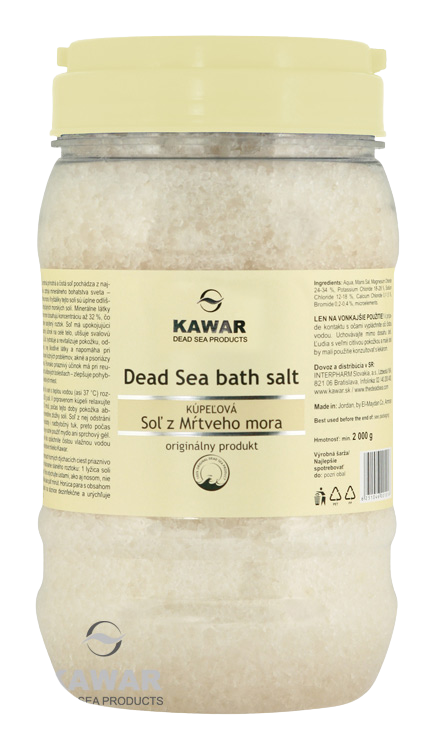 KAWAR SOĽ Z MŔTVEHO MORA kúpeľová soľ 2000g