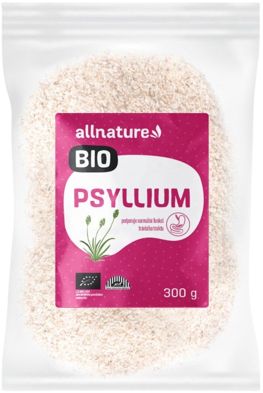 Allnature Psyllium BIO vláknina v BIO kvalite 300 g