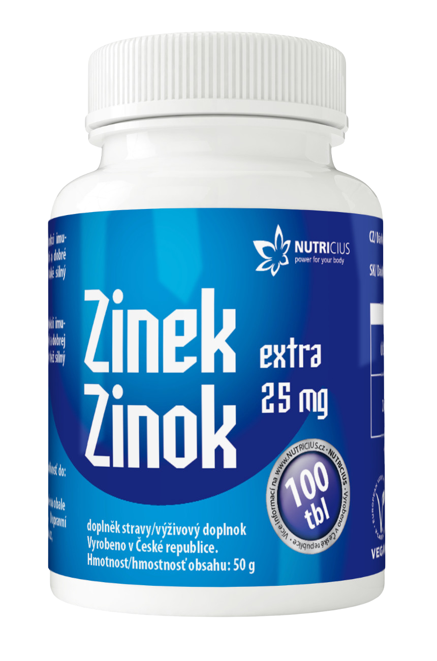 Nutricius Zinok extra 25 mg 100 tabliet