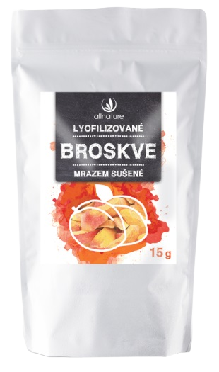 Allnature Broskyne sušené mrazom mrazom sušené ovocie 15 g kúpite na Pilulka.sk