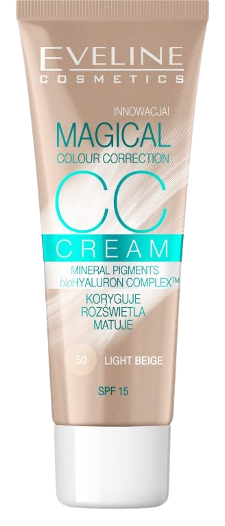 EVELINE CC Cream Magical Colour Correction - svetlo béžová 30 ml