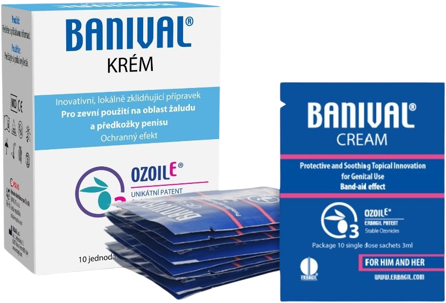 OZONIDY Banival krém na balanitídy a balanopostitídy sáčky 10 x 3 ml