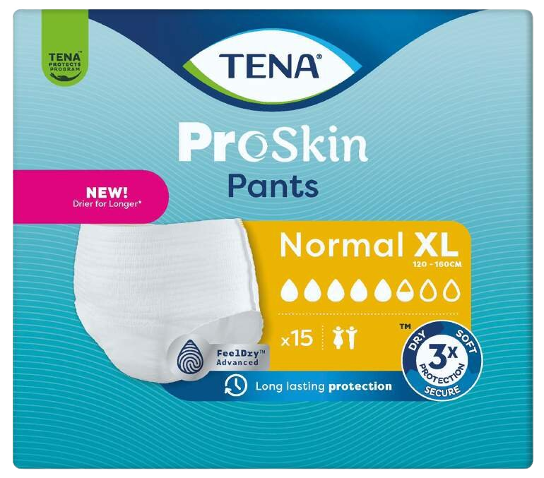 Fotografie TENA Pants Normal XL inkontinenční kalhotky 15 ks