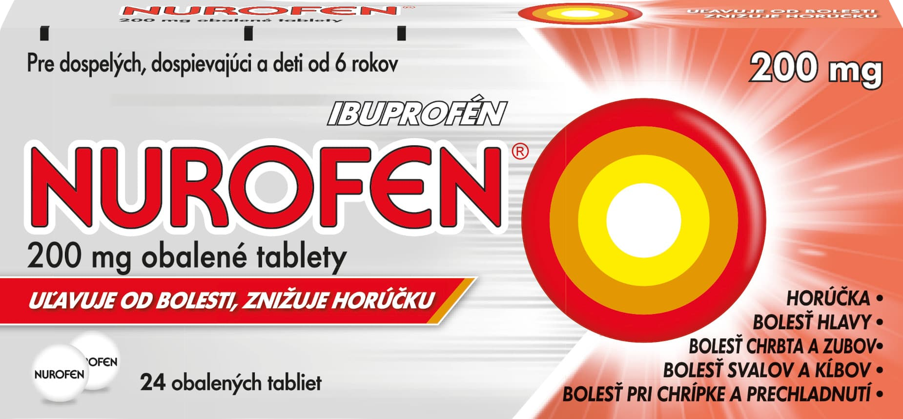 NUROFEN 200 mg 24 tabliet kúpite na Pilulka.sk