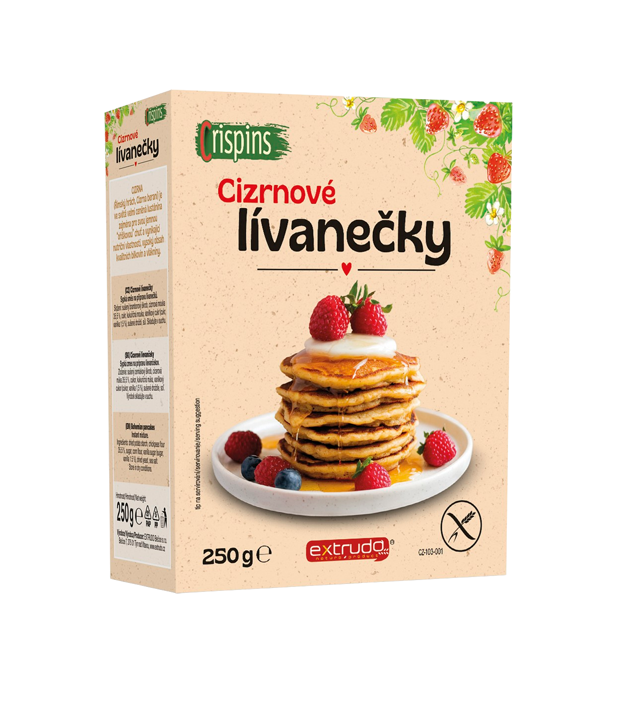 EXTRUDO bezlepkové cizrnové lívanečky 250 g
