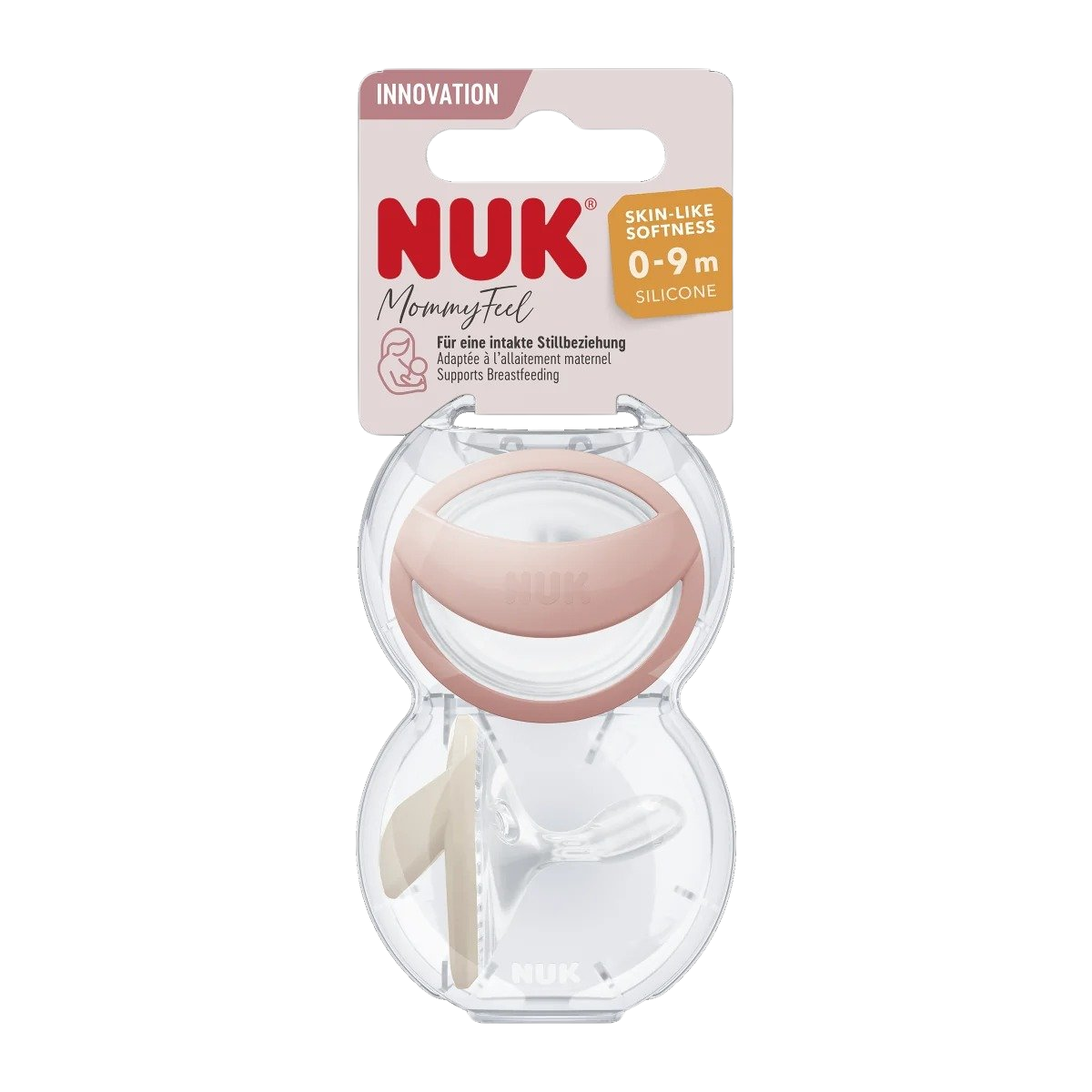 NUK Dudlík Mommy Feel 0-9m krém 2 ks