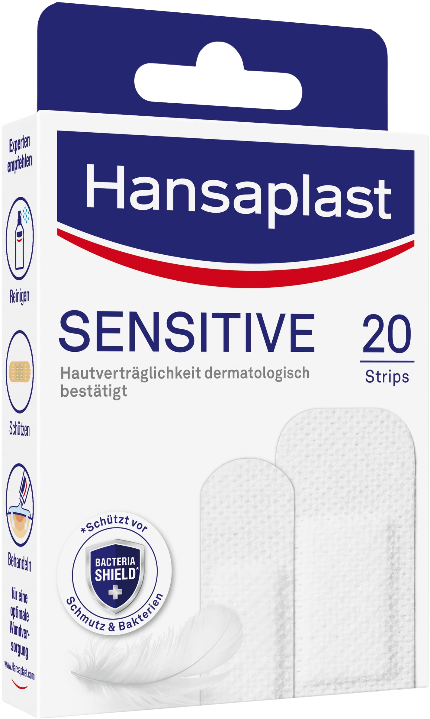 Hansaplast SENSITIVE hypoalergénna náplasť 20ks kúpite na Pilulka.sk