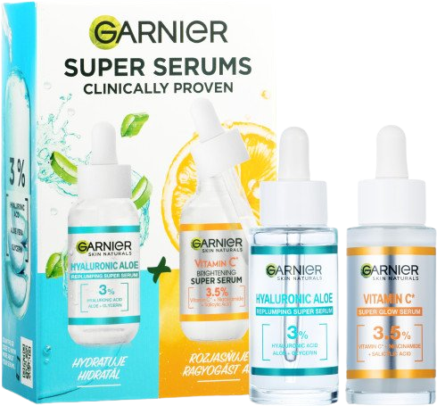 GARNIER Skin Naturals dárková sada pleťových sér, 2 x 30 ml