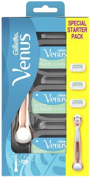 GILLETTE VENUS Sensitive Rose Gold strojek + 3 hlavice kúpite na Pilulka.sk