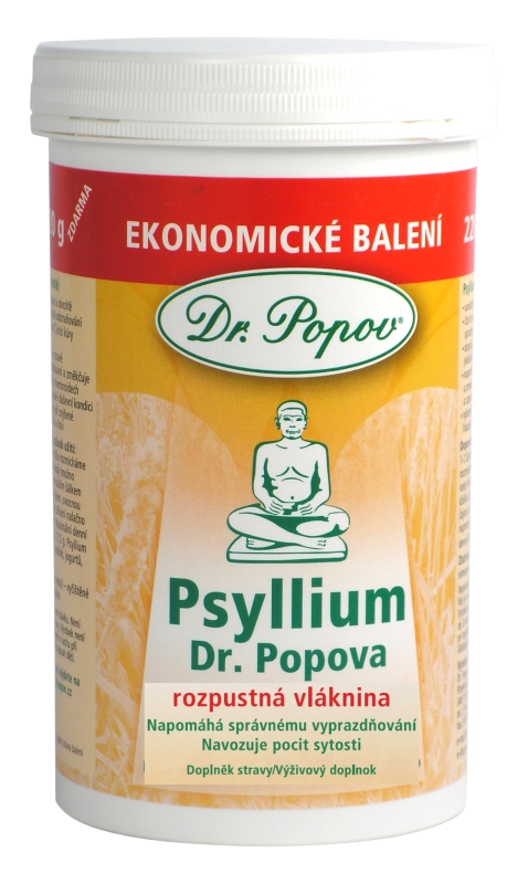 Dr. Popov Psyllium Krabica vláknina výživový doplnok 240 g