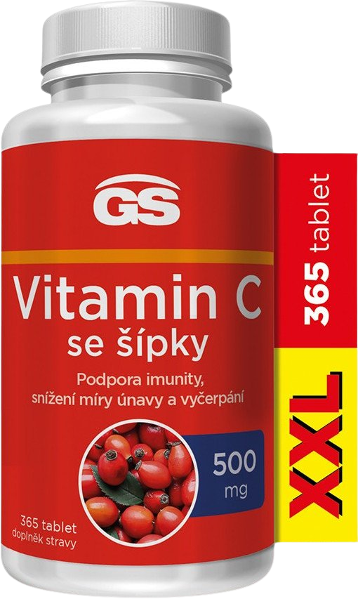 GS Vitamin C 500 se šípky XXL 365 tablet koupíte na Pilulka.cz