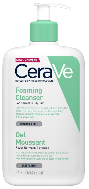 CeraVe Čistiaci penivý gél na normálnu až mastnú pleť 473 ml